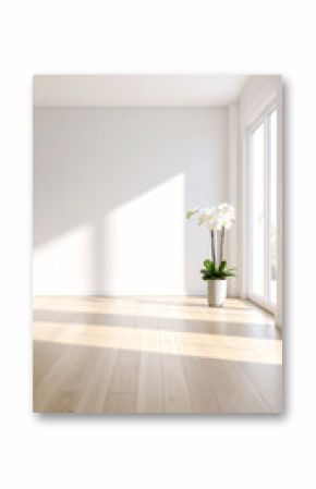 Orchidee im leeren Zimmer 