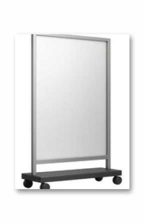 Partial-opaque mobile partition with wind-resistant features for a city balcony.