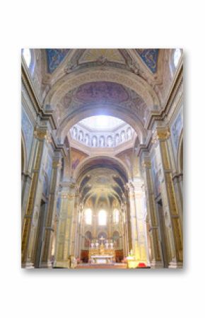 Historic cathedral of Saints Pietro and Marco in Alessandria, Italy: interior