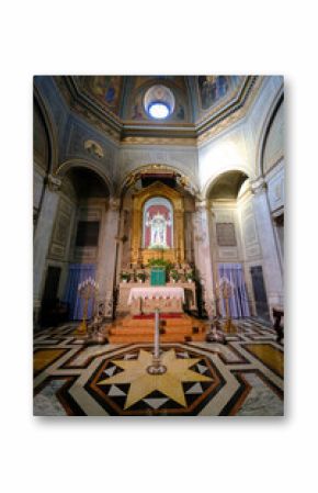 Historic cathedral of Saints Pietro and Marco in Alessandria, Italy: interior