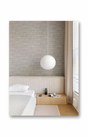 interior design. interior photography of an apartment for rent. One-room apartment with a simple and cozy design. High quality photo