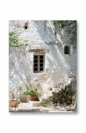 An Enchanting and Rustic Doorway Framed by Lush Greenery, Beautifully Enhanced by a Glorious Sunlit Ambiance