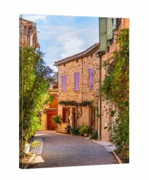 Street in the medieval village of Puycelsi, in the Tarn department, Occitanie, France