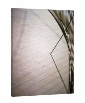 Minimalist Floor Texture and Railing Shadow