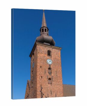 Bell tower of Vor Frelser Kirke, Horsens, Denmark