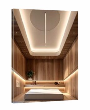 Modern, minimalist spa room