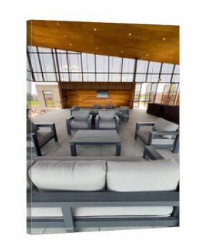 Interior Lounge Area of Modern Community Clubhouse
