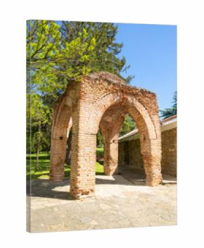 Thracian Tomb of Kazanlak facade view, Bulgaria