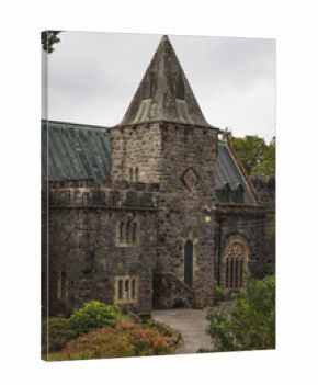 main tower of old castle in scotland