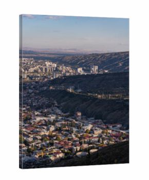 View to the Old Tbilisi from Mtatsminda hill