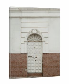 Simple White Door with Handle