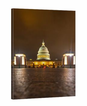 Washington DC in night. Capitol Building in night. Washington city Capitol. United States Capital. USA landmark. Washington D.C. Night Washington city.