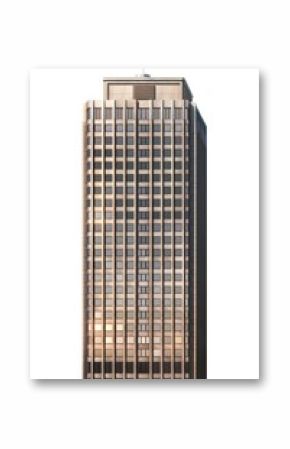 Tall retro office skyscraper building top architecture tower city