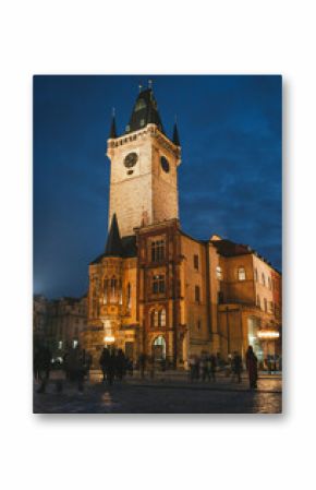 Old Town Tower In Prague At Night