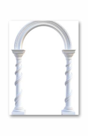 PNG Rectangular arch architecture elegant columns.