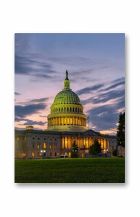 The Capitol symbol of USA governance. The Capitol landmark. The Capitol monument symbol of the American democratic system. The Capitol on sky background. American Capital.