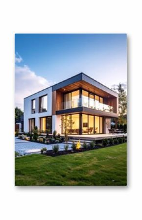 modern residential house, real estate lifestyle