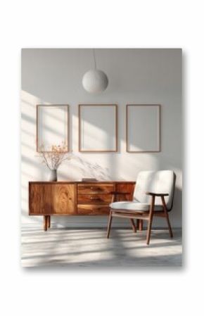 Modern interior design with stylish furniture and natural lighting