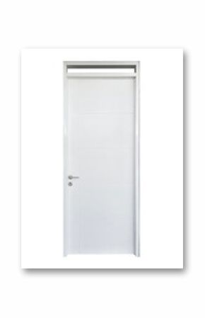 white close door isolated