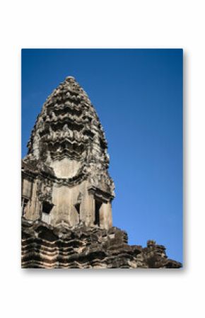 A Tower at One of the Temples of Angkor Wat in Siem Reap, Cambodia