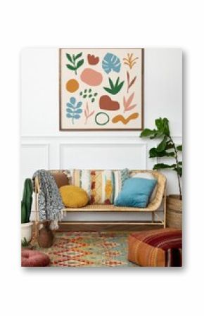 Living room, home interior design