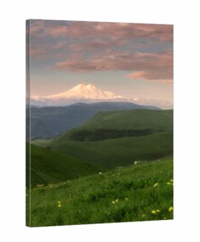 A breathtaking landscape with Elbrus mountain