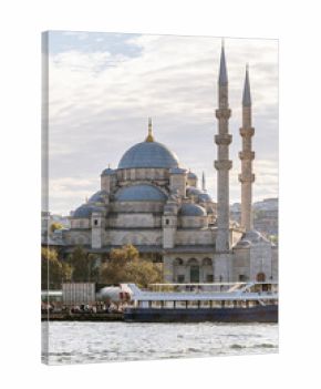 Yeni Cami Mosque seen from the sea, Istanbul, Türkiye