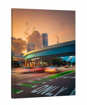 traffic in the city miami Florida