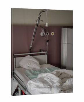 Modern hospital recovery patient bed