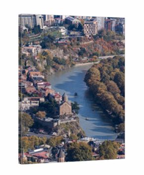 View to the Old Tbilisi from Mtatsminda hill