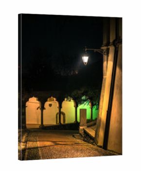 Udine. A magical Christmas atmosphere bathed in lights.