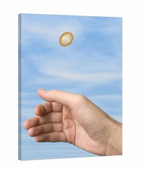 hand and coin (choice)