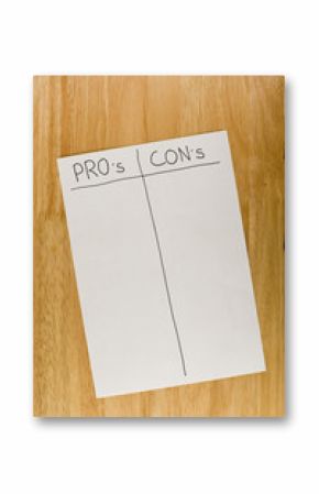 Pro's and Con's List