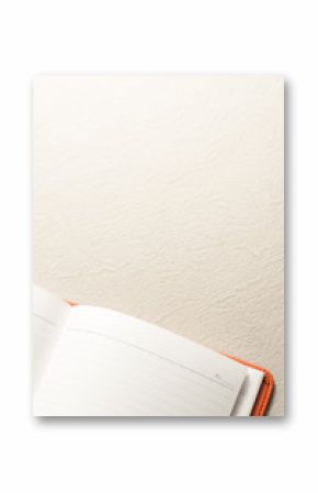 Notebook.Office supply on Empty Desk.