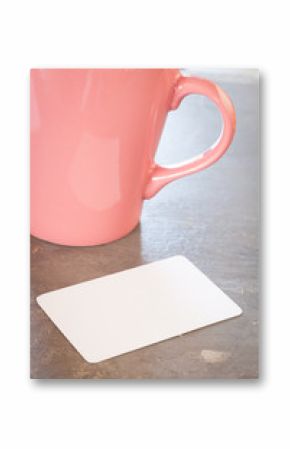 Name card with coffee cup