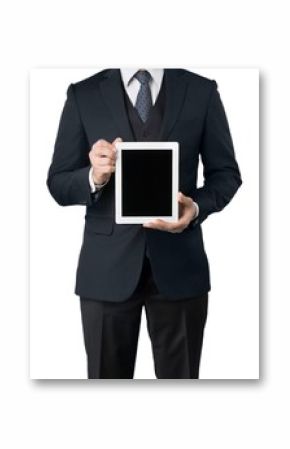 Businessman Holding a Tablet