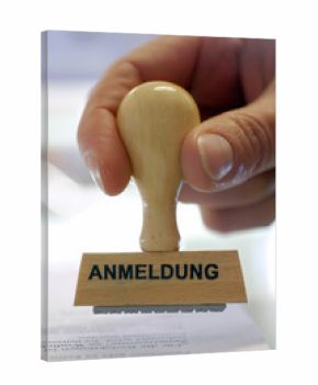 Stempel Anmeldung