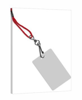 blank badge with copy space (+ clipping path)