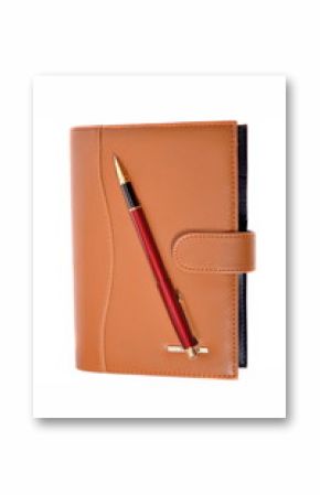 Planner and red pen