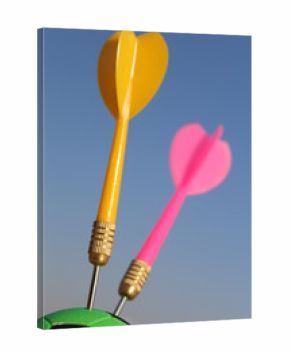 Two arrows hit the target