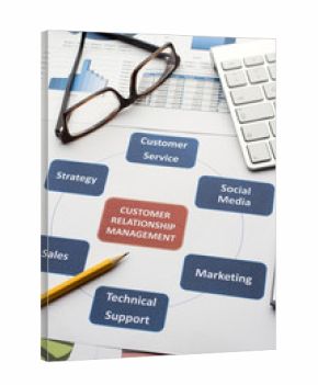 Business graphs & charts Customer Relationship Management