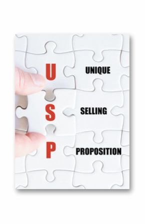 Last puzzle piece with Business Acronym USP