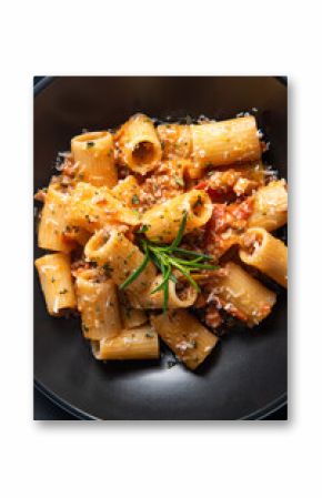 Maccheroni al ragù di manzo, cibo italiano 
