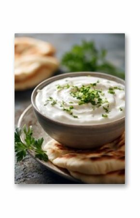 a bowl of freshly made garlic sauce