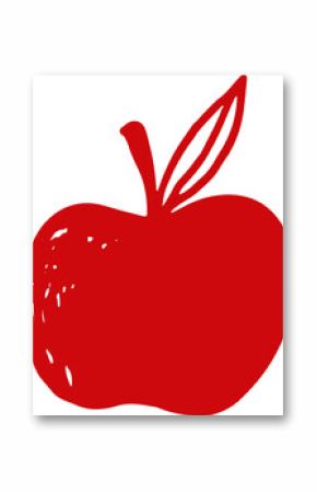 Red apple doodle