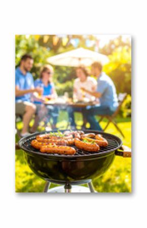 Würstchen auf dem Grill, Gartenparty 