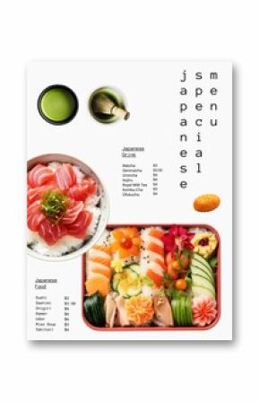 Japanese food menu template