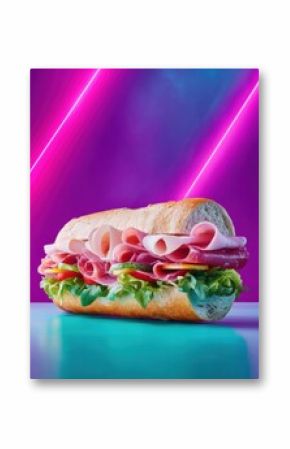 Gourmet Italian Sub Sandwich for Take A Monkey To Lunch Day with Summer BBQ Flavors and National Picnic Month - Premium Fresh Deli Inspiring Foodie Marketing