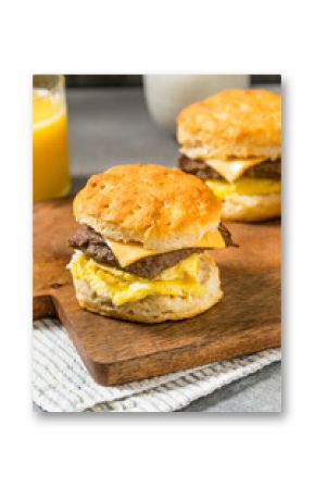 Homemade Sausage Egg Biscuit Breakfast Sandwich