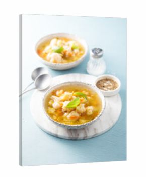 Homemade cauliflower soup